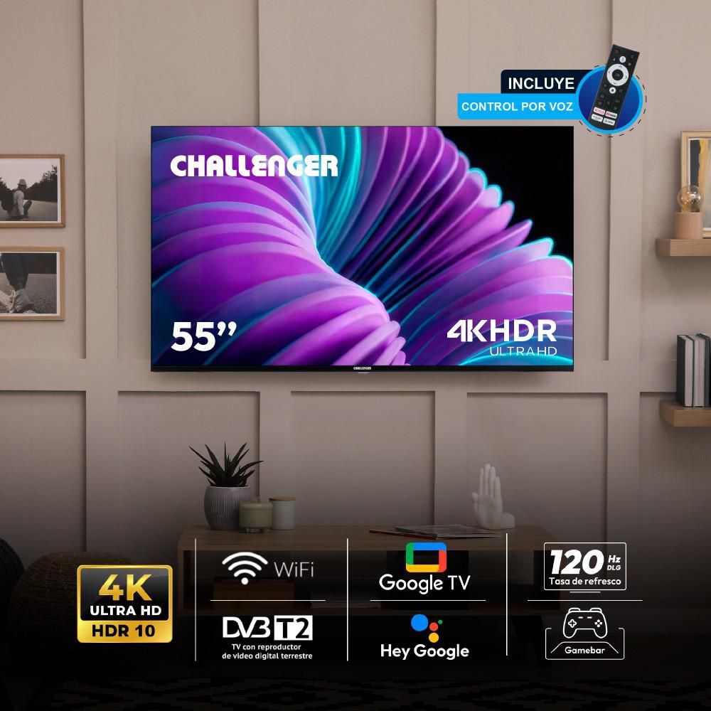Televisor CHALLENGER 55 pulgadas LED Uhd4K Smart TV 55TG2771 img #3