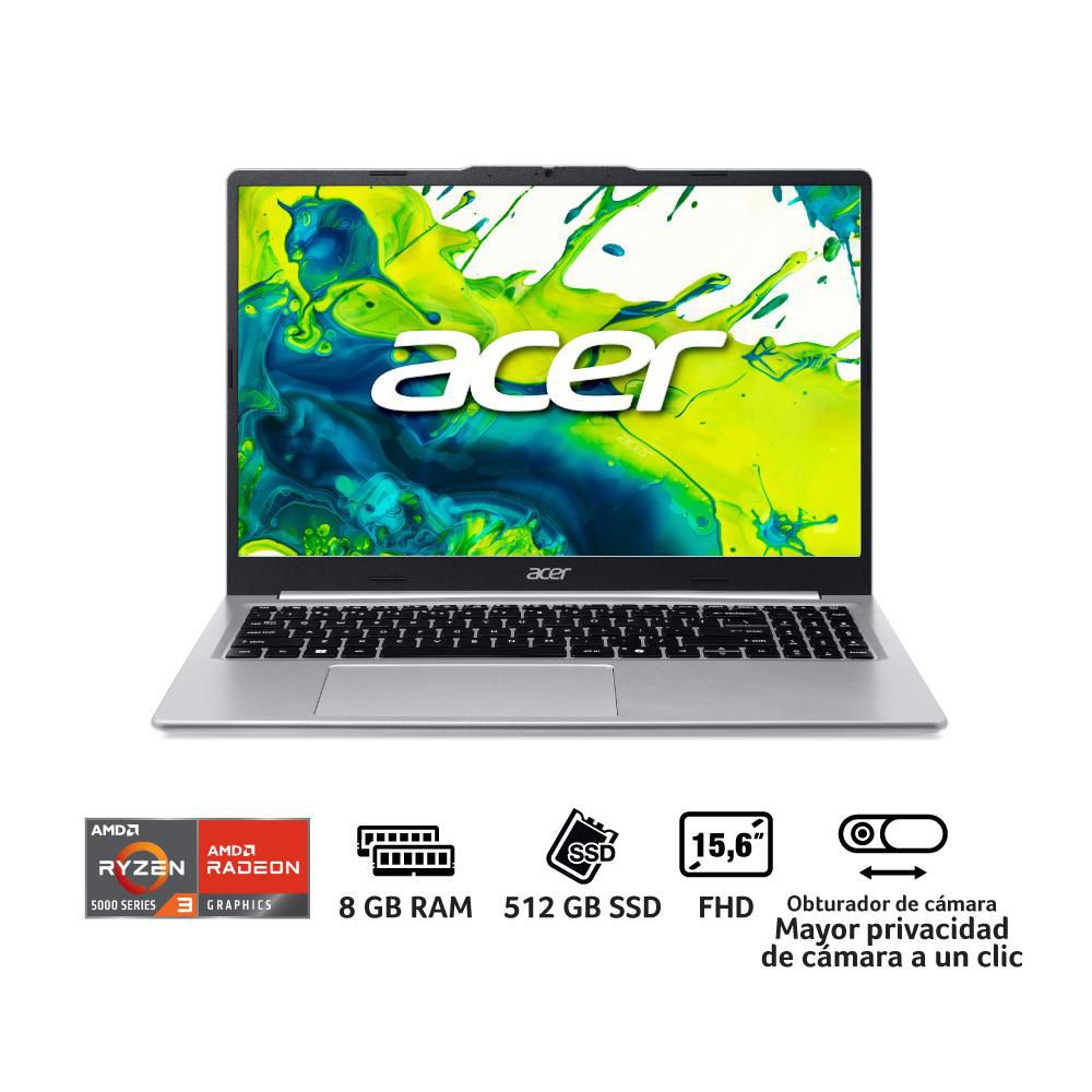 COMPUTADOR PORTATIL ACER ASPIRE LITE AMD Ryzen 3 5400 U RAM 8 GB 512 GB SSD AL1546PR251 img #2