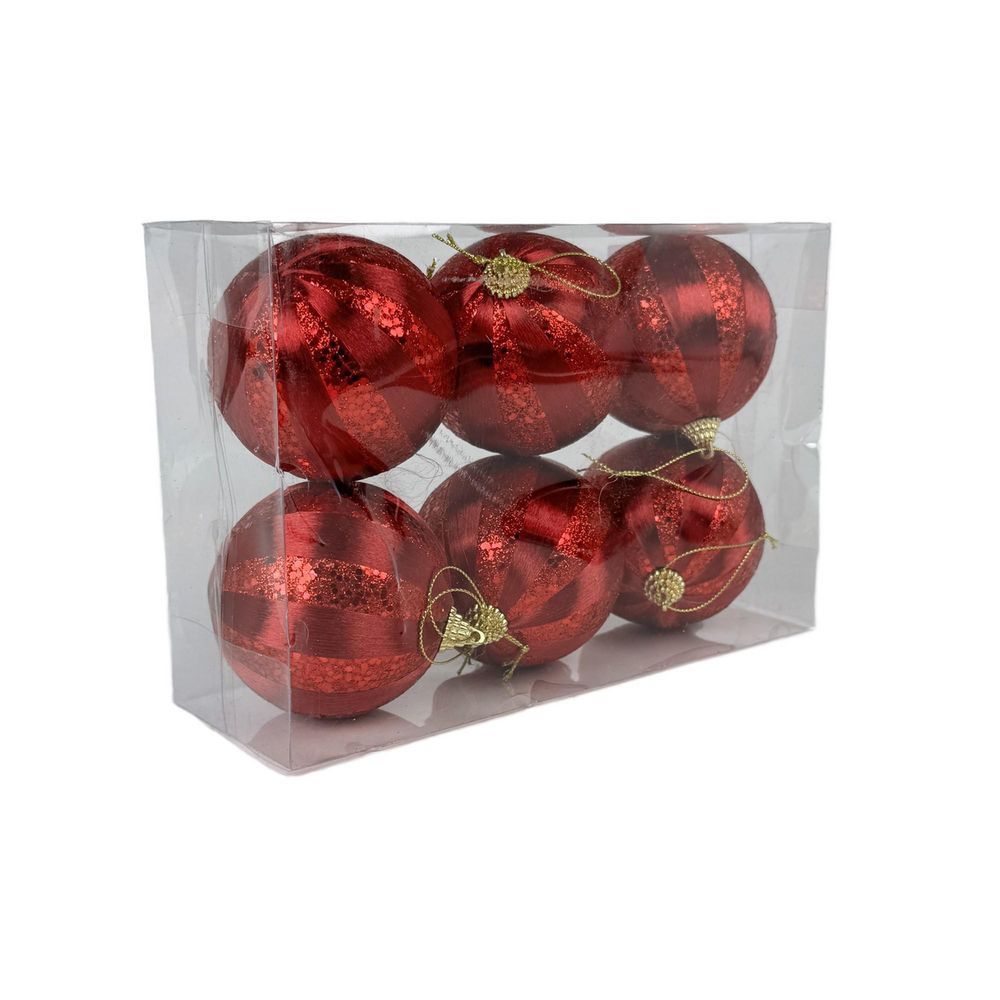Set bolas red destellos x6 FINLANDEK 1301900999 img #1
