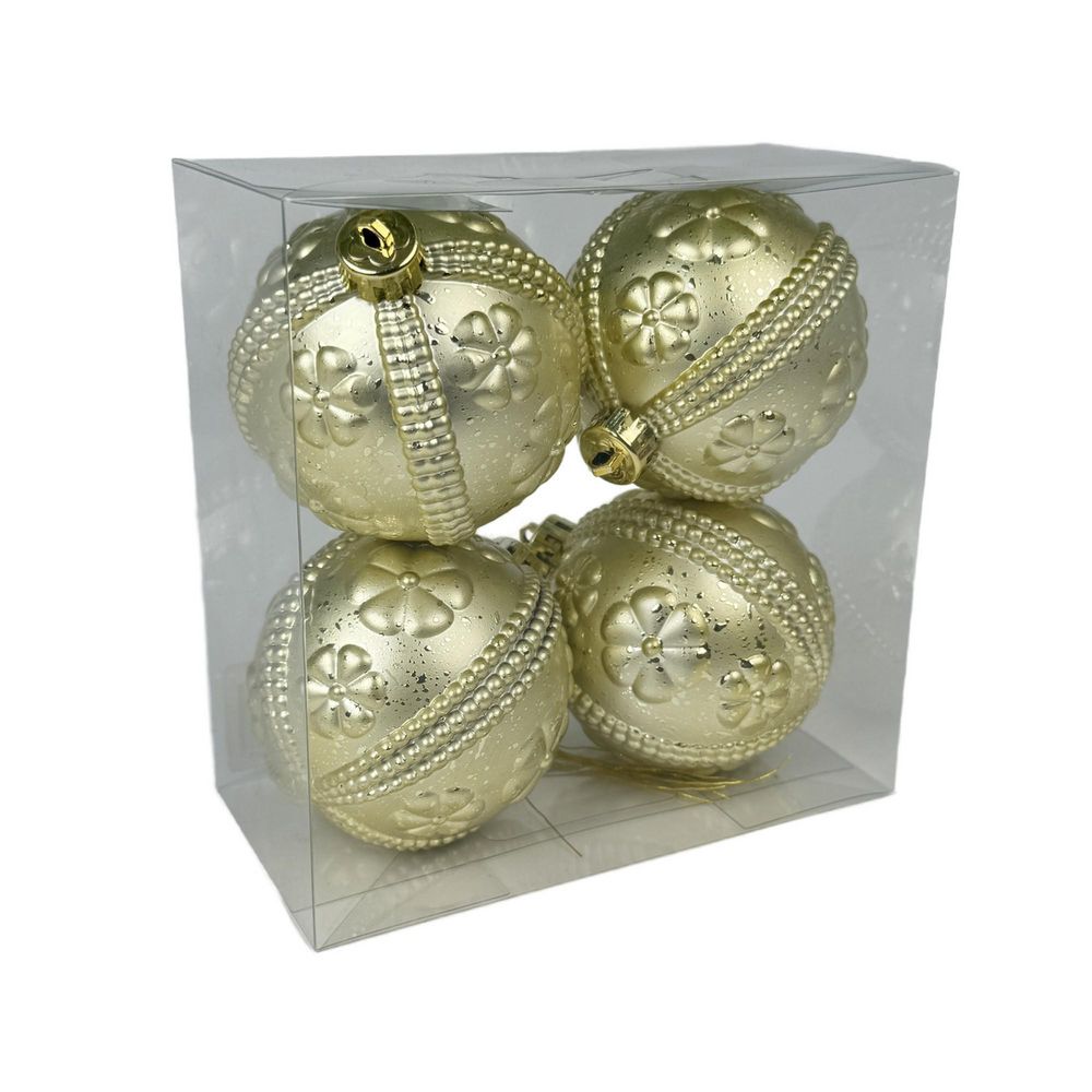 Set de bolas tex dorado x4 FINLANDEK 1300500305 img #1