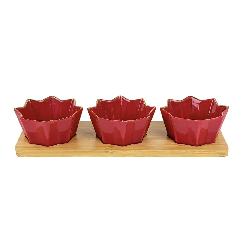 Set platos con base x4 rjo FINLANDEK 1803700003 img #1