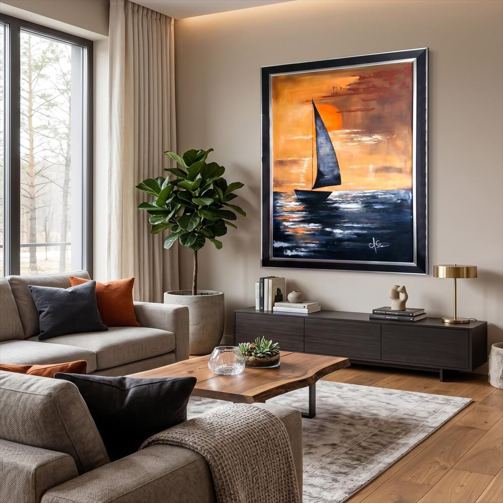 Velero Decoración De Interiores Cuadro En Acrílico img #2
