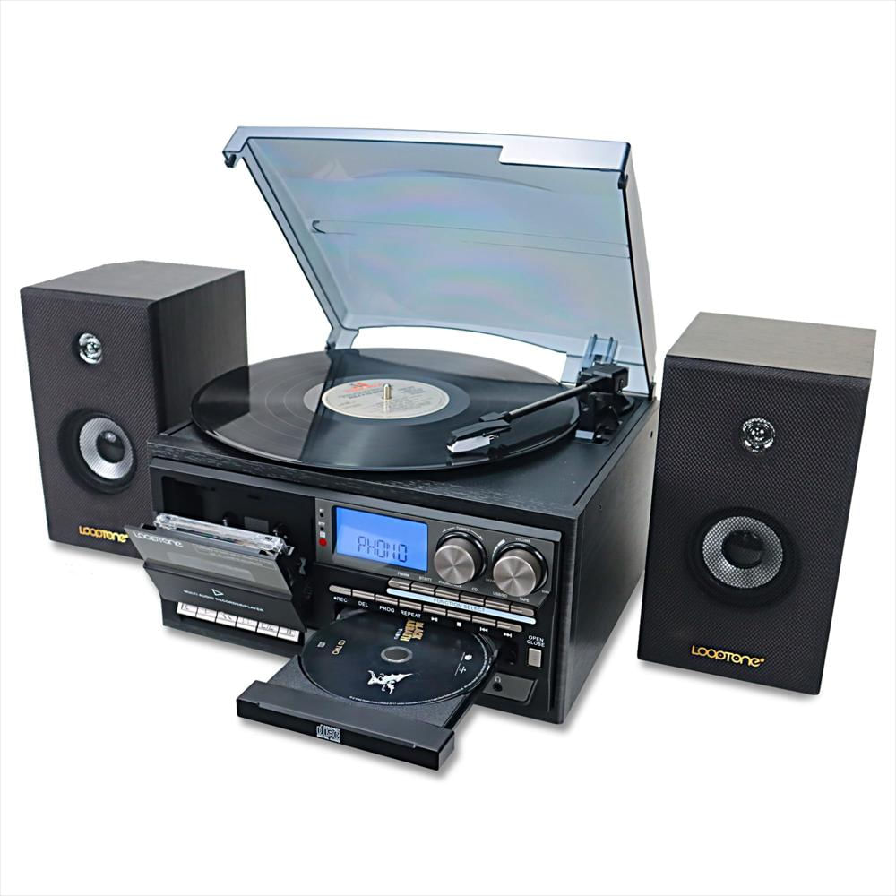Tocadiscos Looptone 10 En 1 Bluetooth Con Parlantes Externos Cd Y Casete img #1