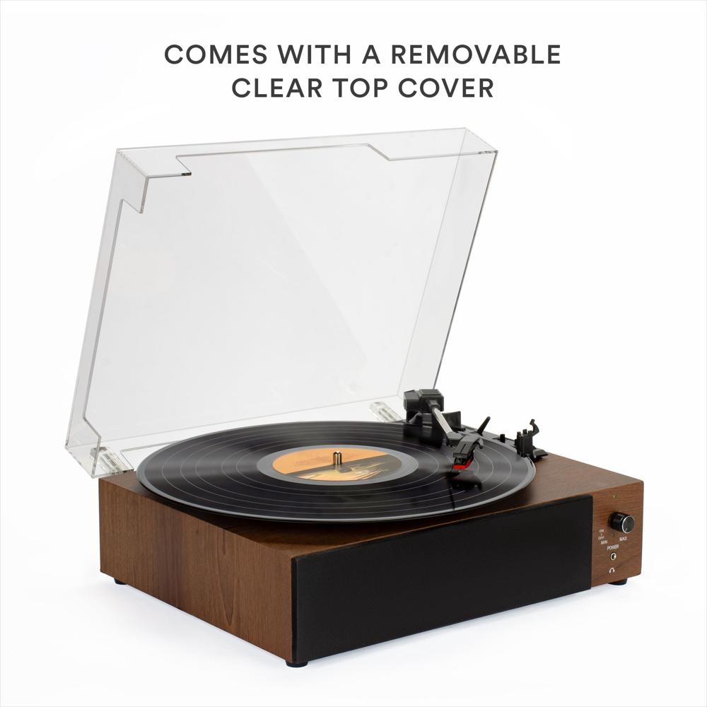 Tocadiscos Core Innovations Bluetooth 3 Velocidades Con Parlantes img #3