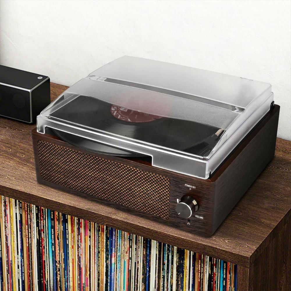 Tocadiscos Caymuller Bluetooth 3 Velocidades Con Parlantes Integrados img #5