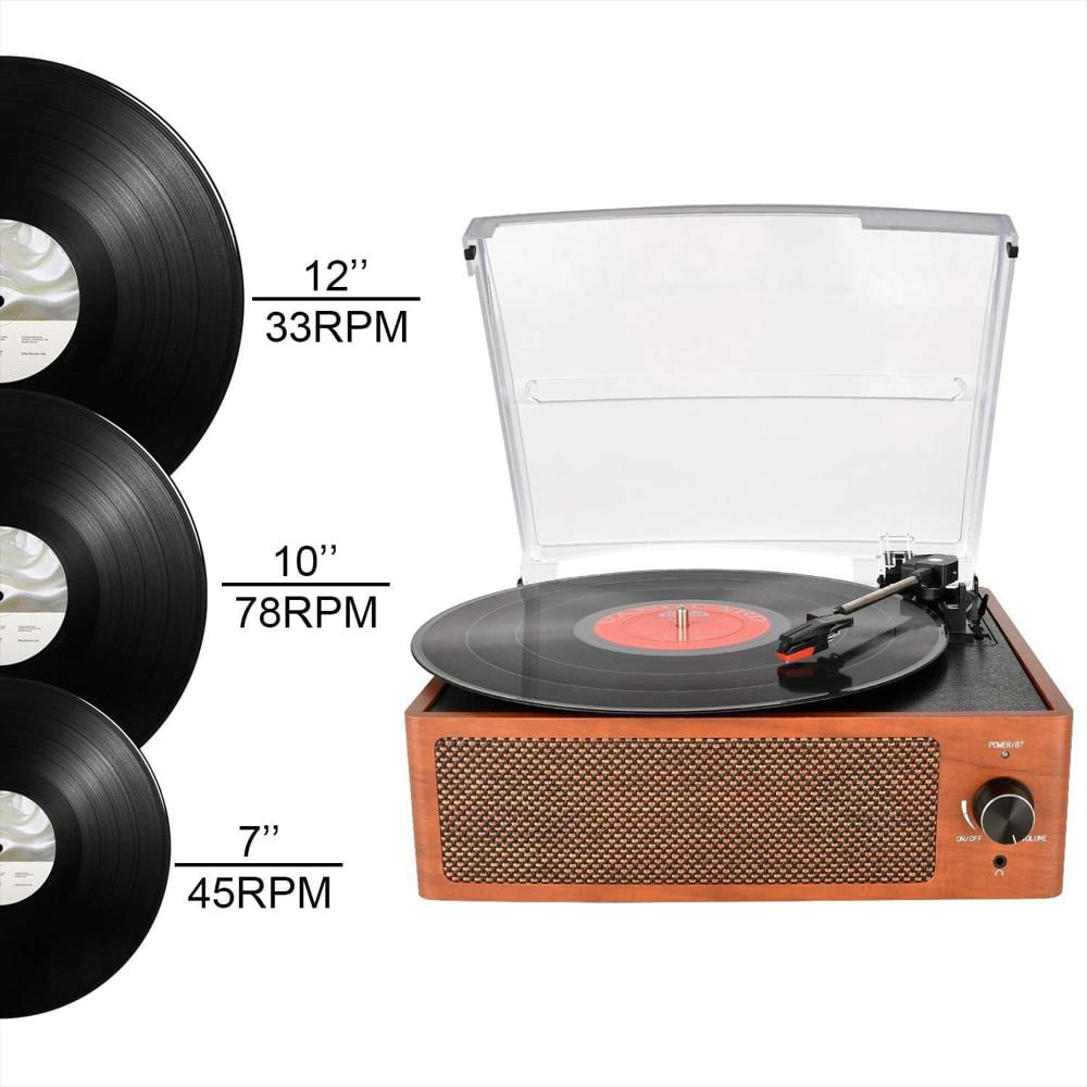 Tocadiscos Vintage Caymuller 3 Velocidades Con Parlantes Integrados img #2