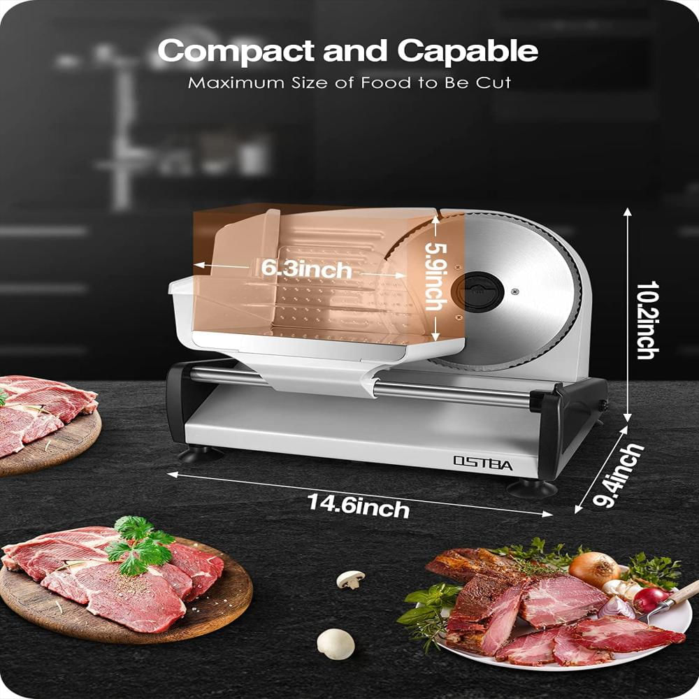 Cortadora De Alimentos Ostba 150W Con Cuchilla De 7.5 Pulgadas img #4