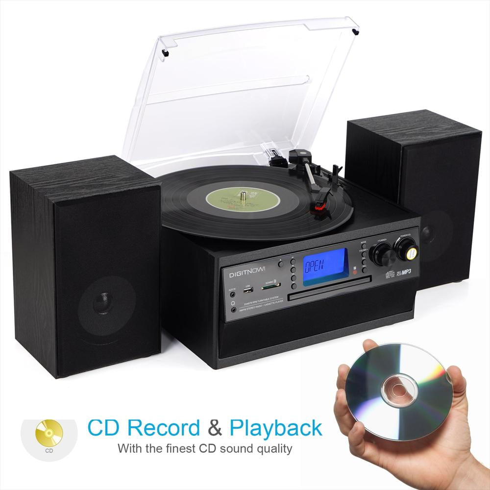 Tocadiscos Caymuller Bluetooth Con Cd Casete Radio Y Control Remoto img #5