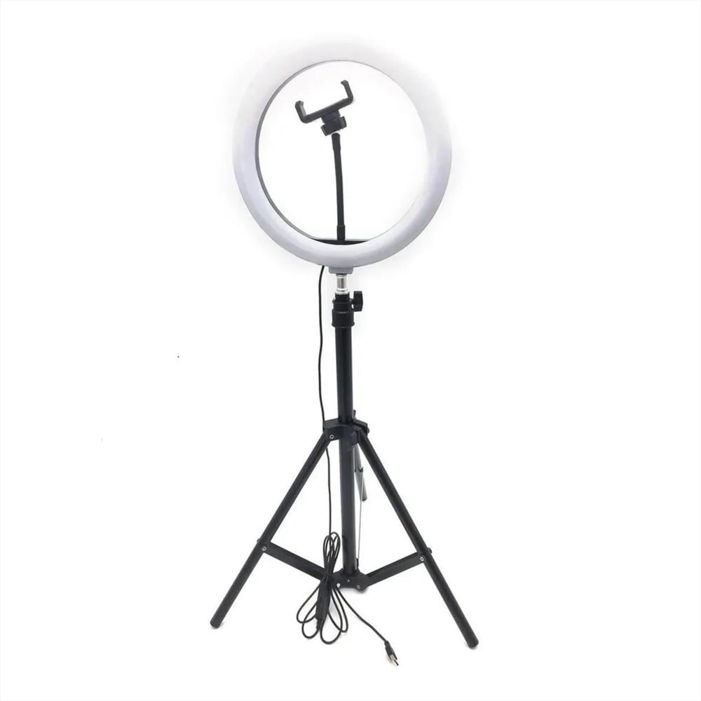 Aro Luz Led 26Cm Tripode Ajustable 3 Tonos Para Streaming Contenido Hd img #1
