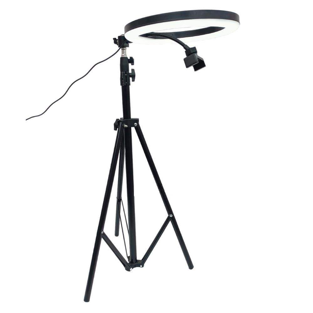 Aro Luz Led 26Cm Tripode Ajustable 3 Tonos Para Streaming Contenido Hd img #4
