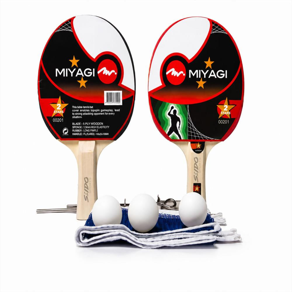 Kit Ping Pong Tenis Mesa Set Raquetas Pelotas Malla img #2