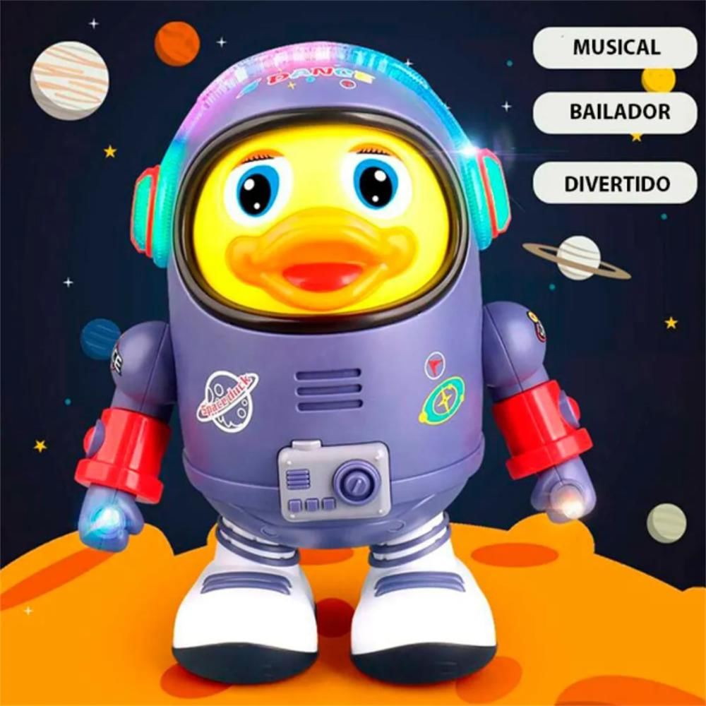 Pato Astronauta Espacial Musical Baile Danza Baterias img #2
