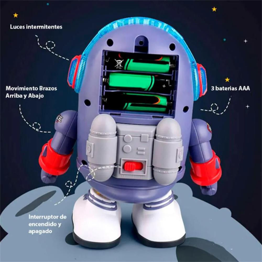 Pato Astronauta Espacial Musical Baile Danza Baterias img #3