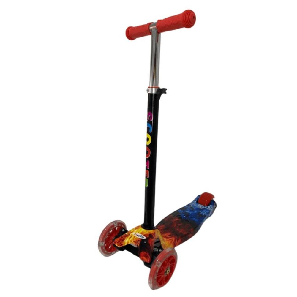 Patineta Scooter De Pie Scooter 4 Ruedas Con Luces Graffiti img #1