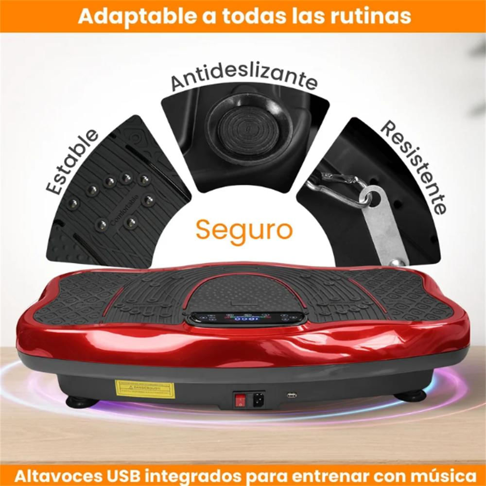 Plataforma Power Fit Vibratoria Bluetooth Banda Resistencia img #2