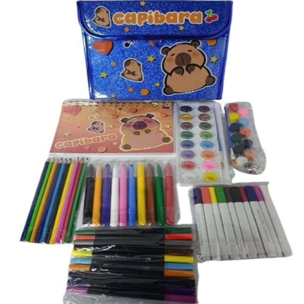 Kit De Arte Infantil Temático Del Personaje Capibara img #1