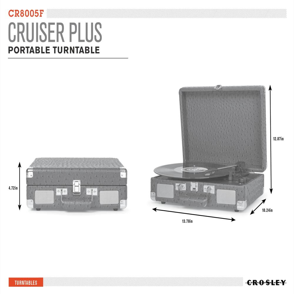 Tocadiscos Crosley Cruiser Plus Bluetooth Con Parlantes Integrados Turquesa img #4