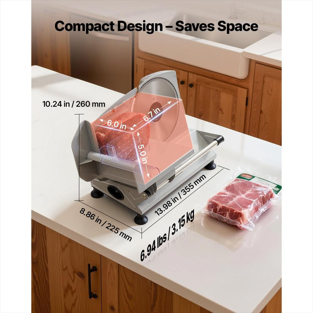 Cortadora De Alimentos Kffkff 150W Con 2 Cuchillas De 6.7 Pulgadas img #4