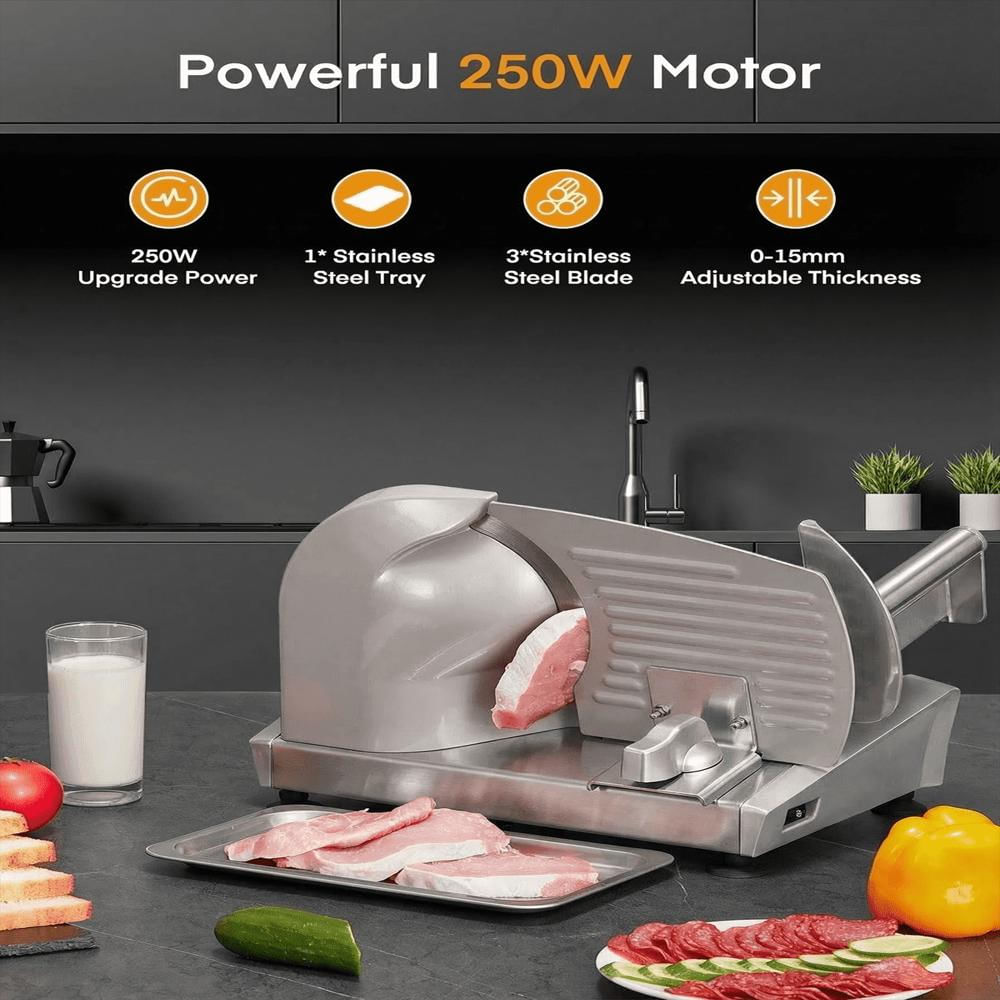 Cortadora De Alimentos Fohere 250W Con 3 Cuchillas De 7.5 Pulgadas img #2