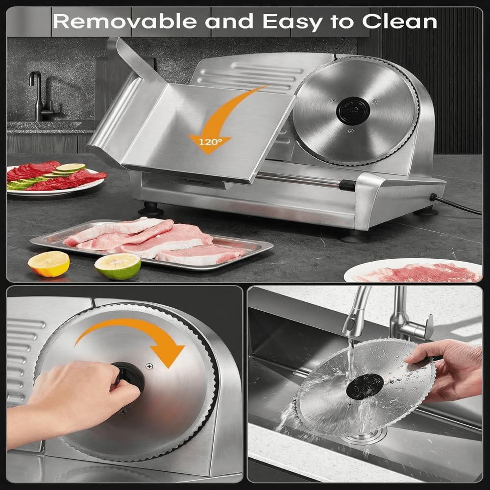 Cortadora De Alimentos Fohere 250W Con 3 Cuchillas De 7.5 Pulgadas img #5