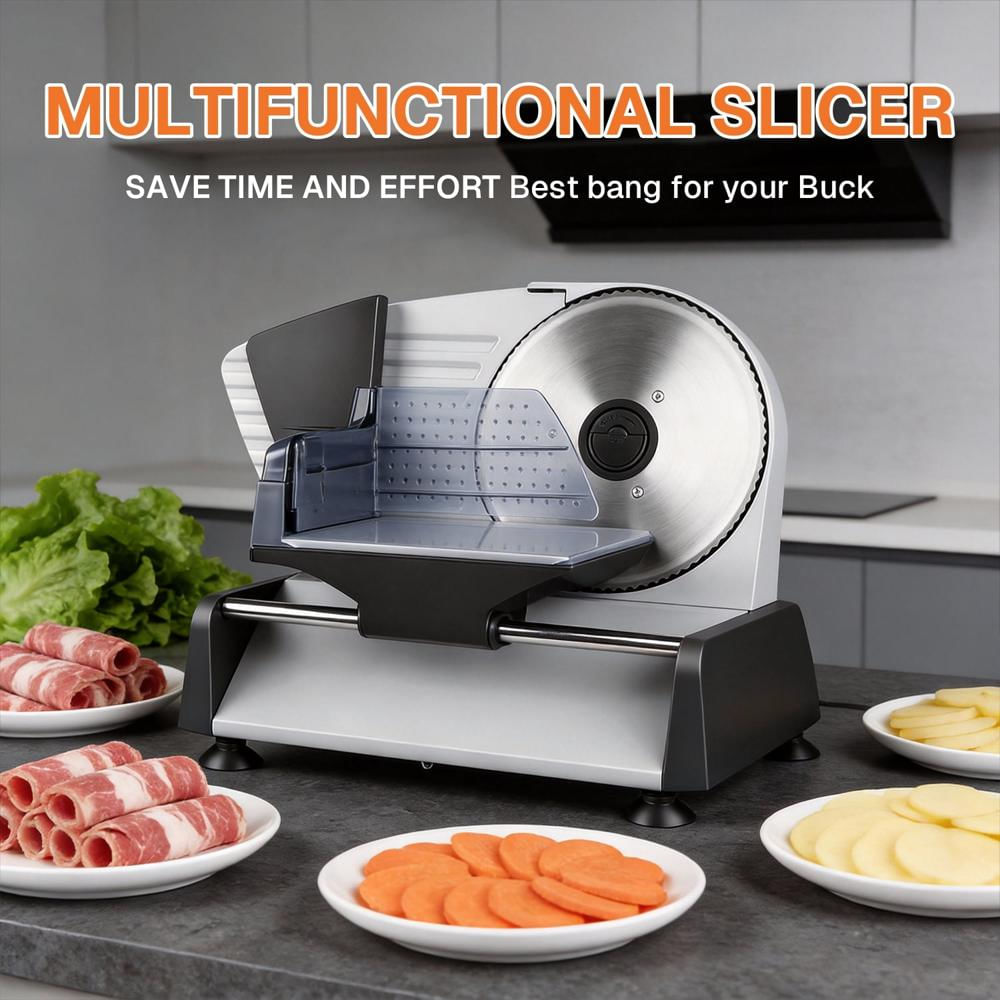 Cortadora De Alimentos Behome 200W Con Cuchilla Removible De 7.5 Pulgadas img #2