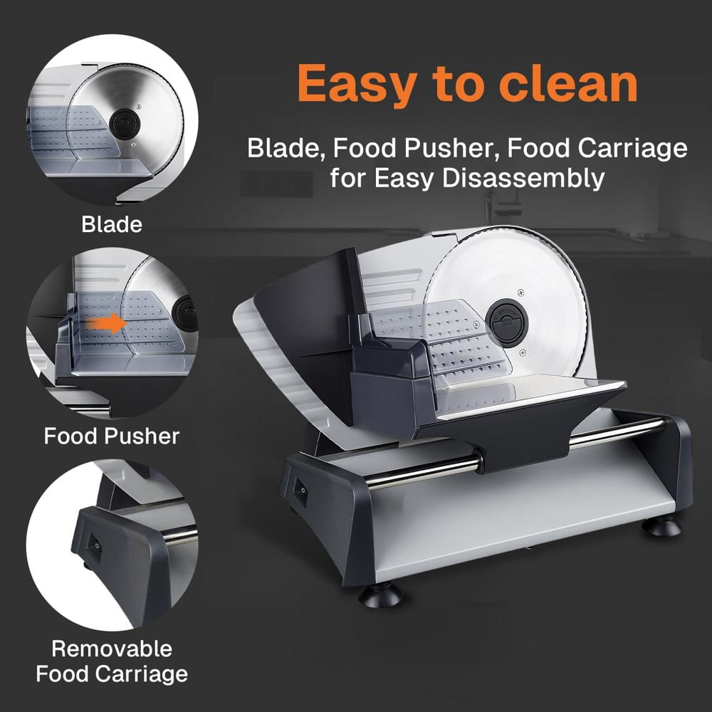 Cortadora De Alimentos Behome 200W Con Cuchilla Removible De 7.5 Pulgadas img #3