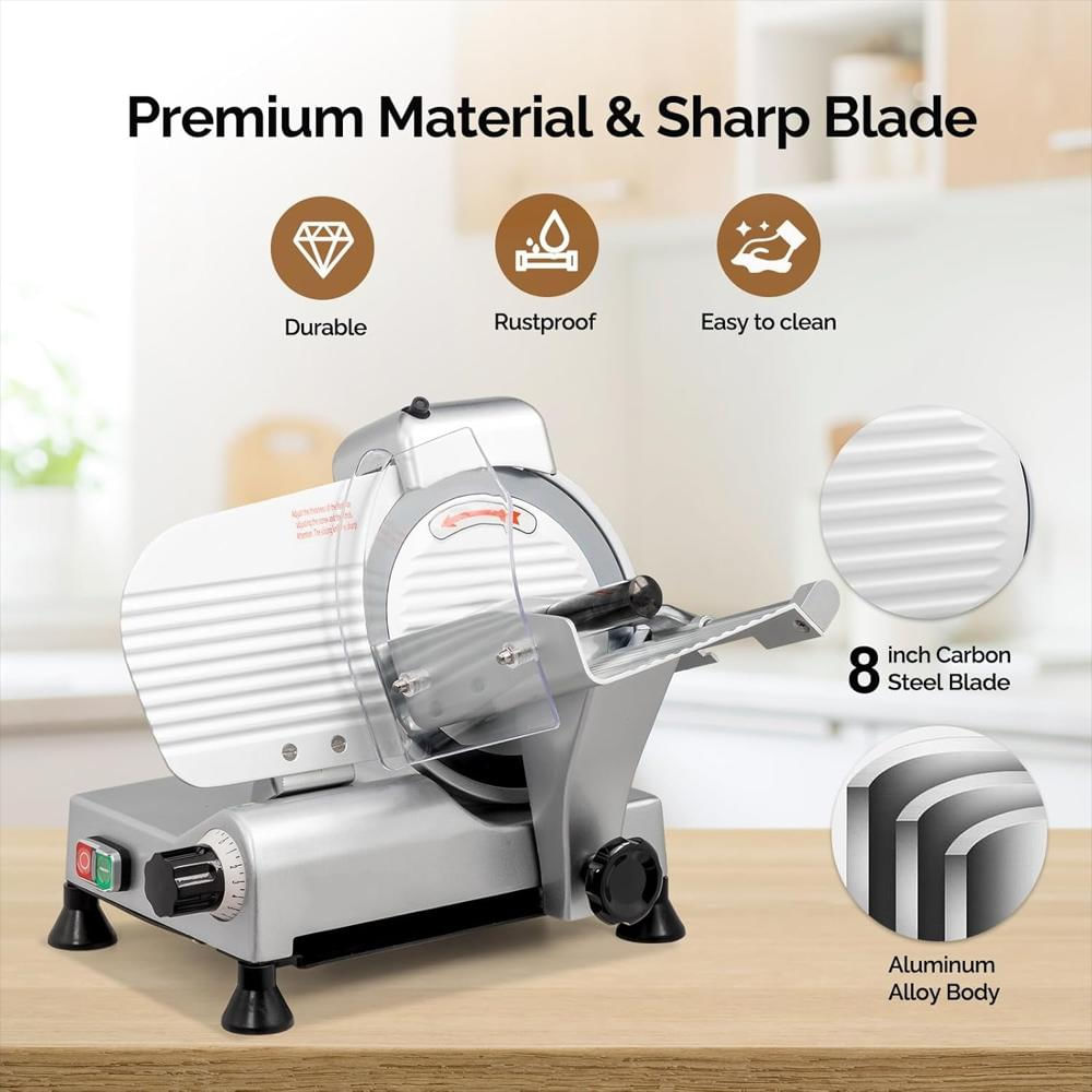 Cortadora De Alimentos Ubesgoo 210W Con Cuchilla De 8 Pulgadas img #2