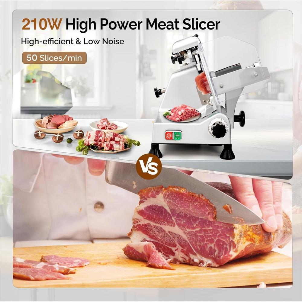 Cortadora De Alimentos Ubesgoo 210W Con Cuchilla De 8 Pulgadas img #4