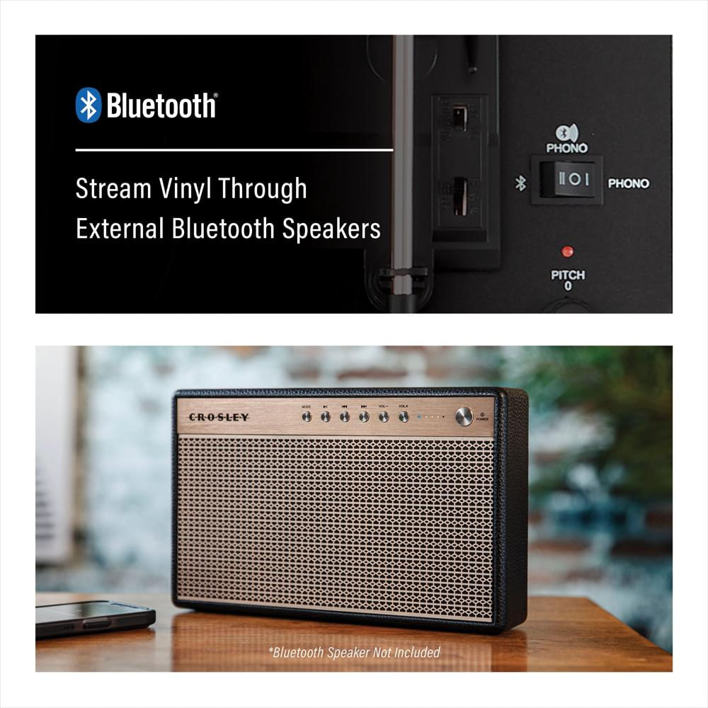Tocadiscos Crosley Voyager Bluetooth Con Parlantes Integrados img #4