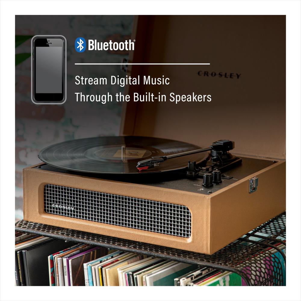 Tocadiscos Crosley Voyager Bluetooth Con Parlantes Integrados img #4