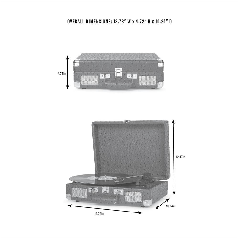 Tocadiscos Crosley Cruiser Premier Bluetooth Con Parlantes Integrados img #4