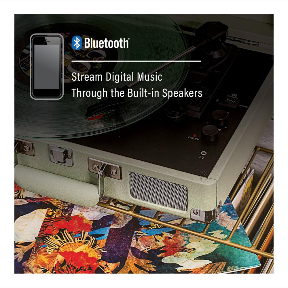 Tocadiscos Crosley Cruiser Plus Bluetooth Con Parlantes Integrados Menta img #2