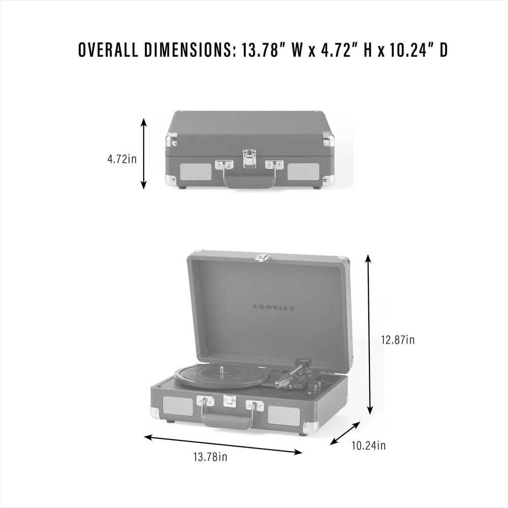 Tocadiscos Crosley Cruiser Plus Bluetooth Con Parlantes Integrados Lavanda img #3