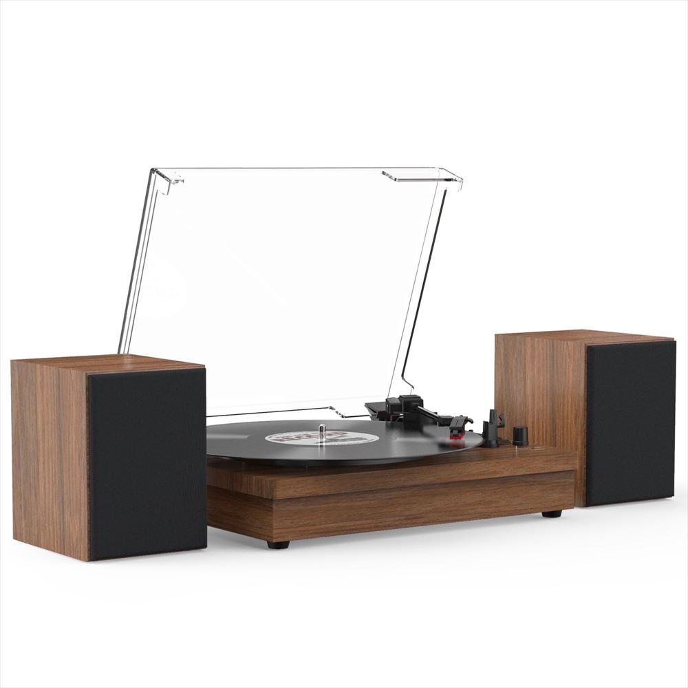 Tocadiscos Retroaudio Bluetooth 3 Velocidades Con Parlantes Externos img #1