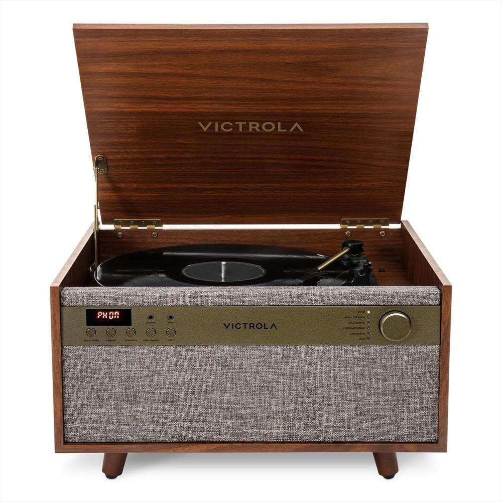 Centro Musical Tocadiscos Victrola Century 6 En 1 Bluetooth Cd Cassette Usb img #1