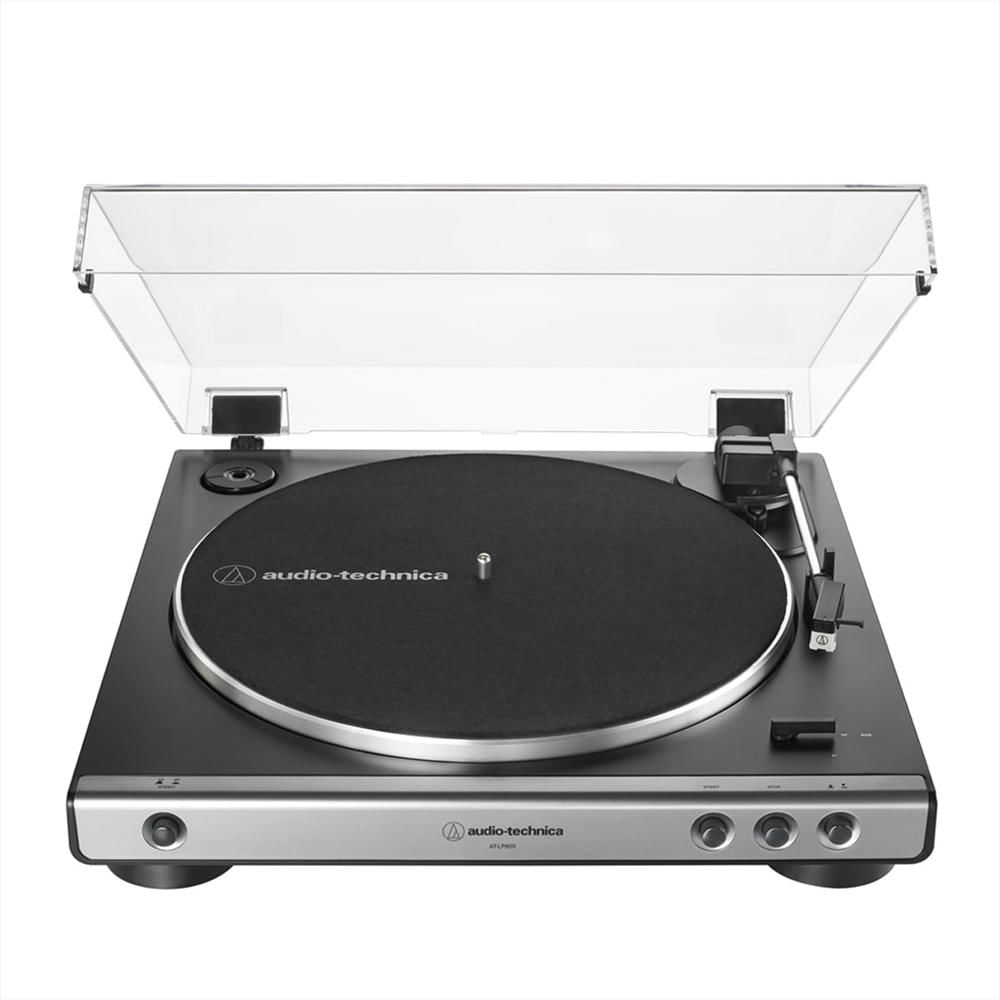 Tocadiscos Audio Technica At Lp60x Gm Automático De Correa Gunmetal Negro img #1