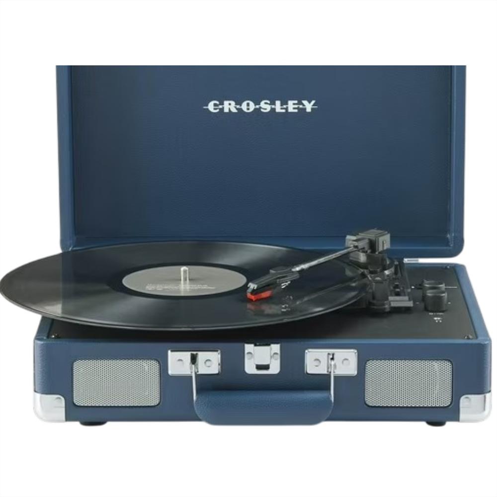 Tocadiscos Crosley Cruiser Plus Bluetooth Con Parlantes Integrados Azul img #1