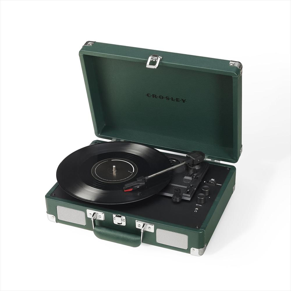 Tocadiscos Crosley Cruiser Plus Bluetooth Con Parlantes Integrados Esmeralda img #1