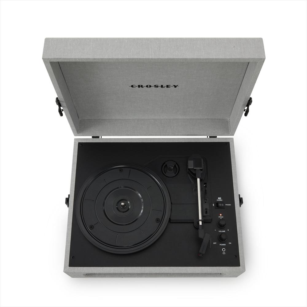 Tocadiscos Crosley Voyager Bluetooth Con Parlantes Integrados Gris img #2