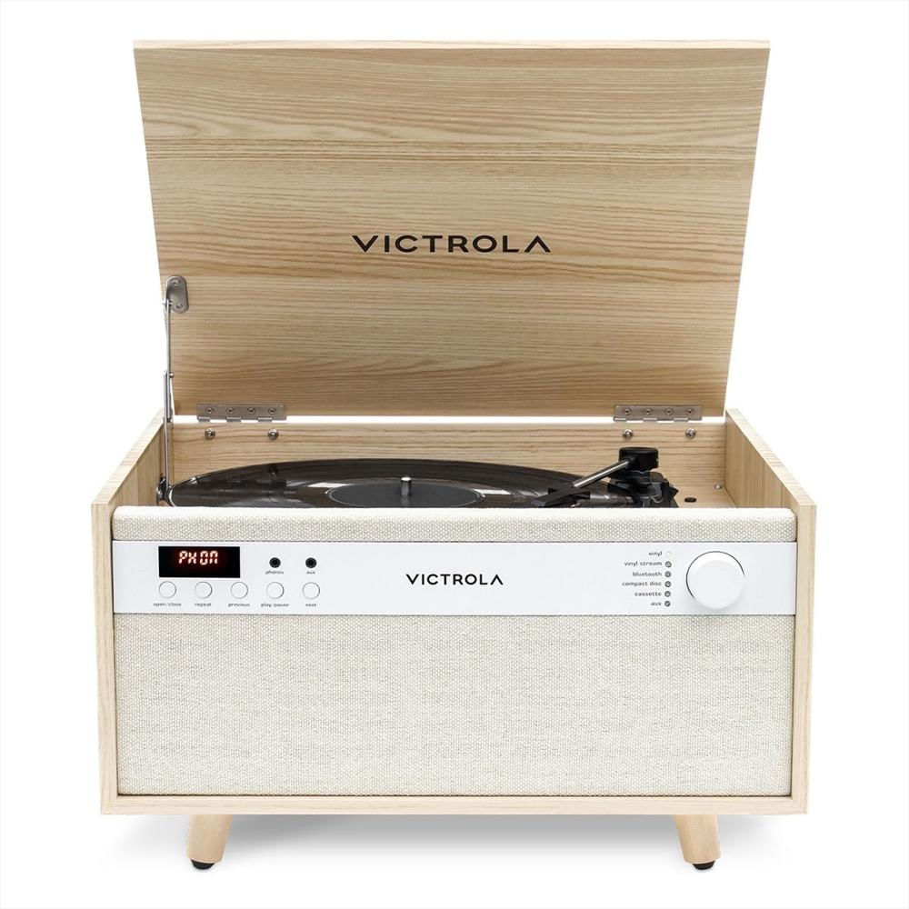 Centro Musical Tocadiscos Victrola Century 6 En 1 Bluetooth Cd Cassette Usb img #1