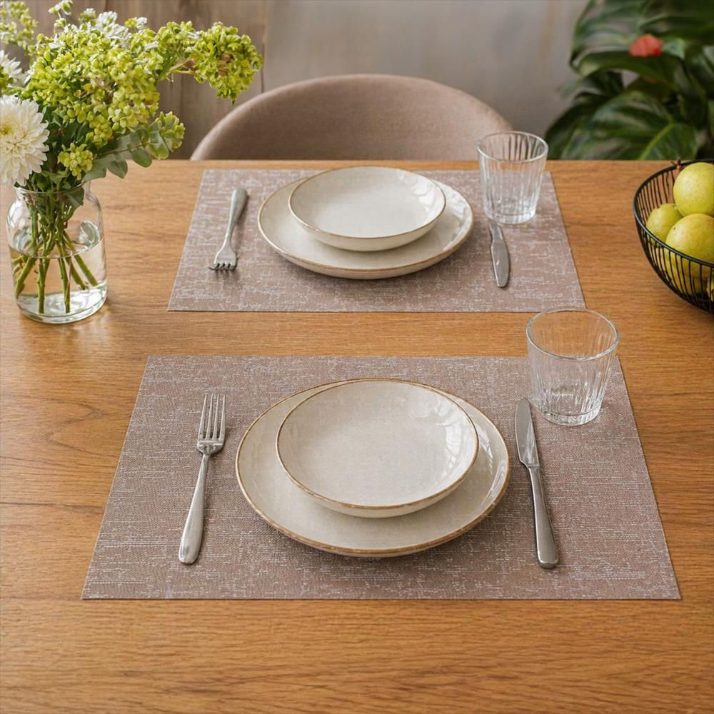 Set X6 Individuales Decorativos Dihour Placemat 2113 Cafe img #2