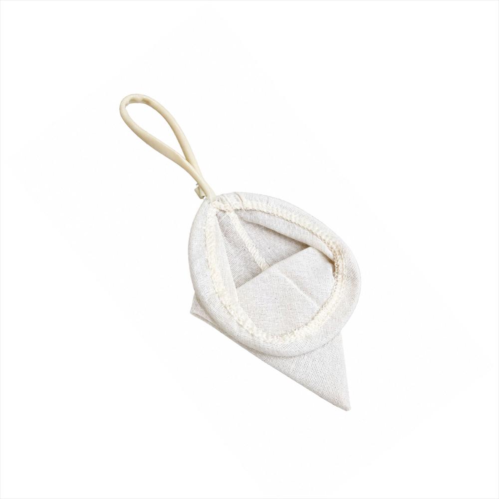 Colador De Tela Reutilizable Con Mango Metálico N.15 Blanco img #1