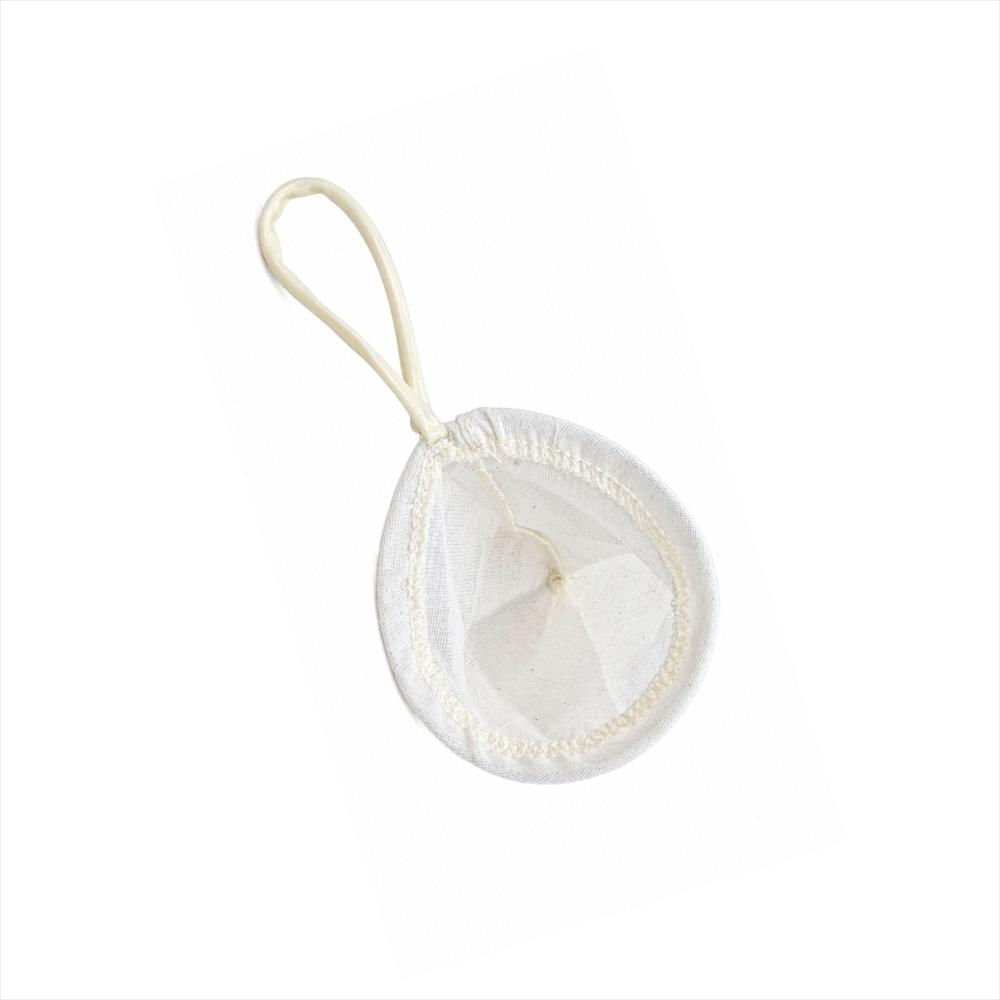 Colador De Tela Reutilizable Con Mango Metálico N.15 Blanco img #3