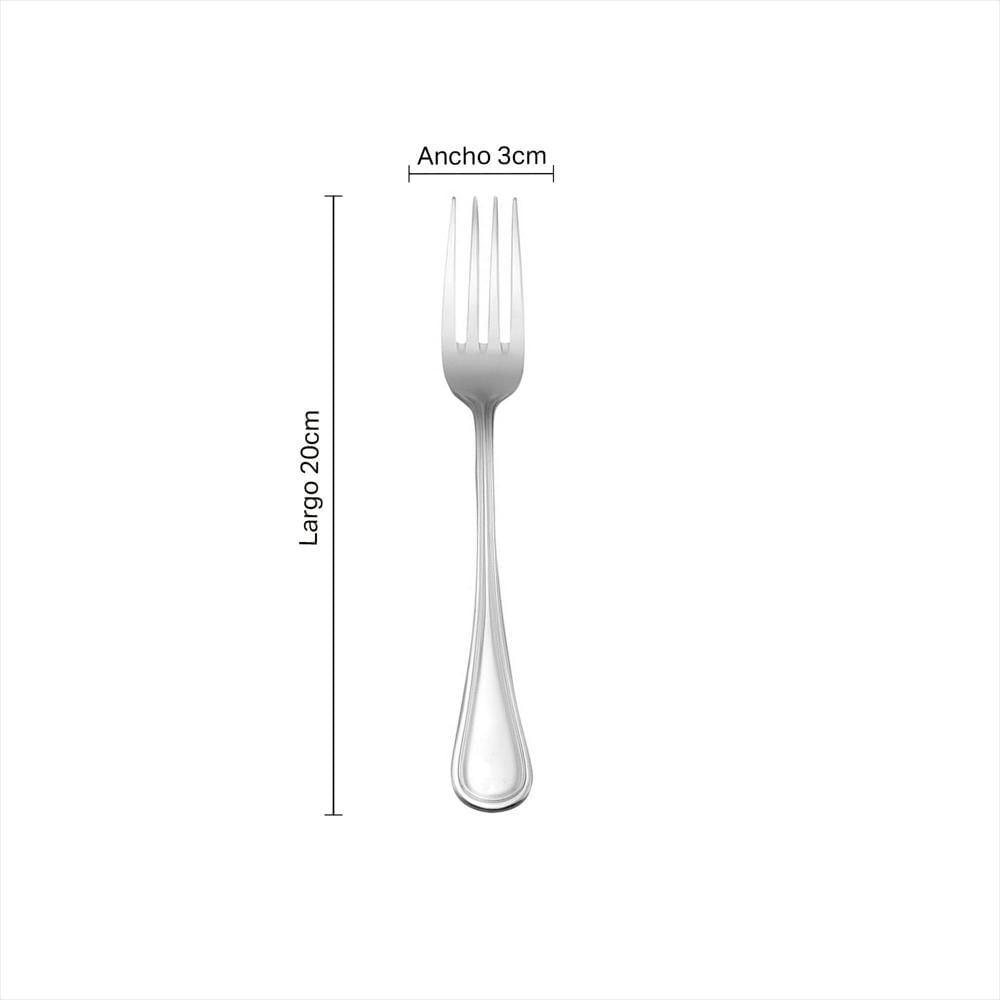 Tenedor Mesa Boticelli Acabado Espejo 11959 Plateado img #3