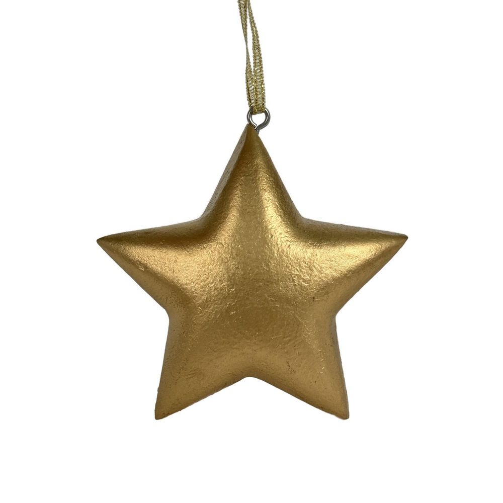 Estrella colgante de madera dorada FINLANDEK 2024900066 img #1