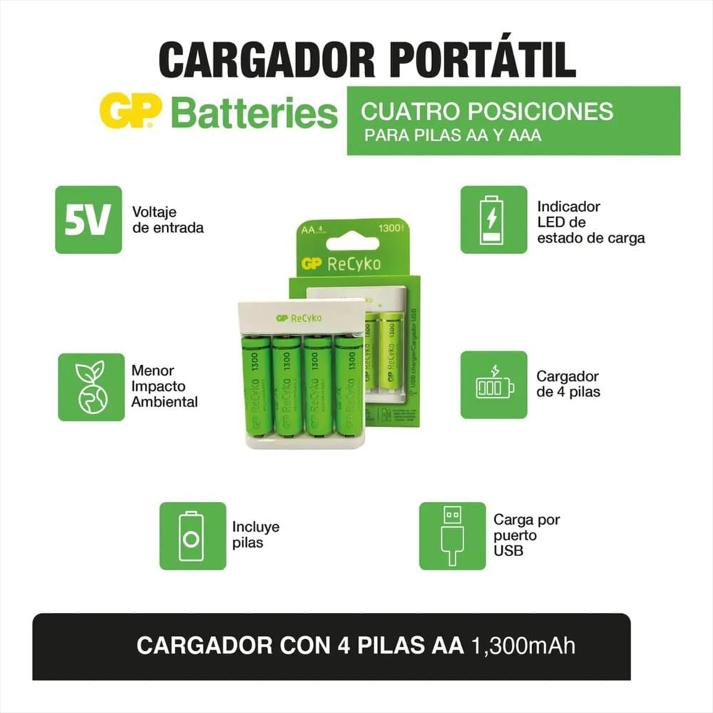 Cargador E411 4Aa Nimh 1300 Mah img #3