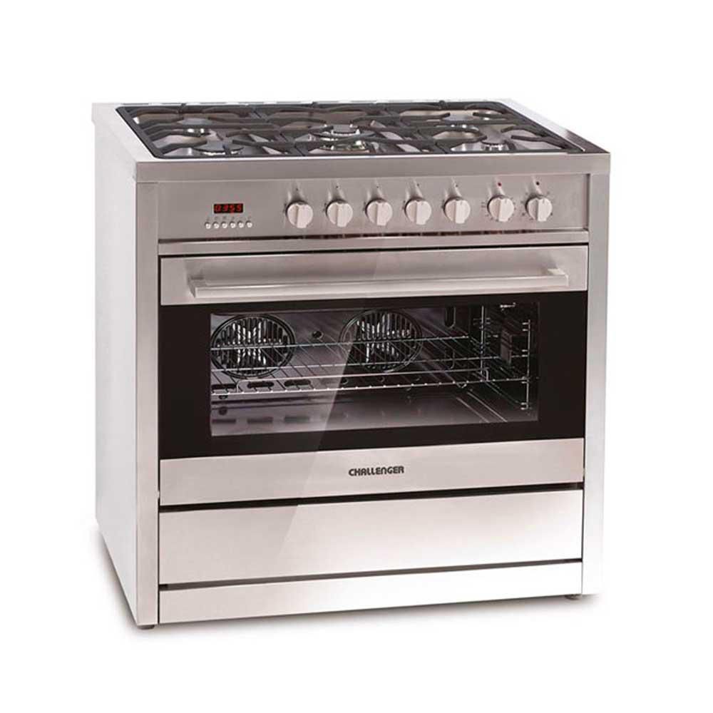 Estufa de piso CHALLENGER 90.000 x 0.000 mm Acero inoxidable 2 puestos Gas natural SI 9490 EI img #1
