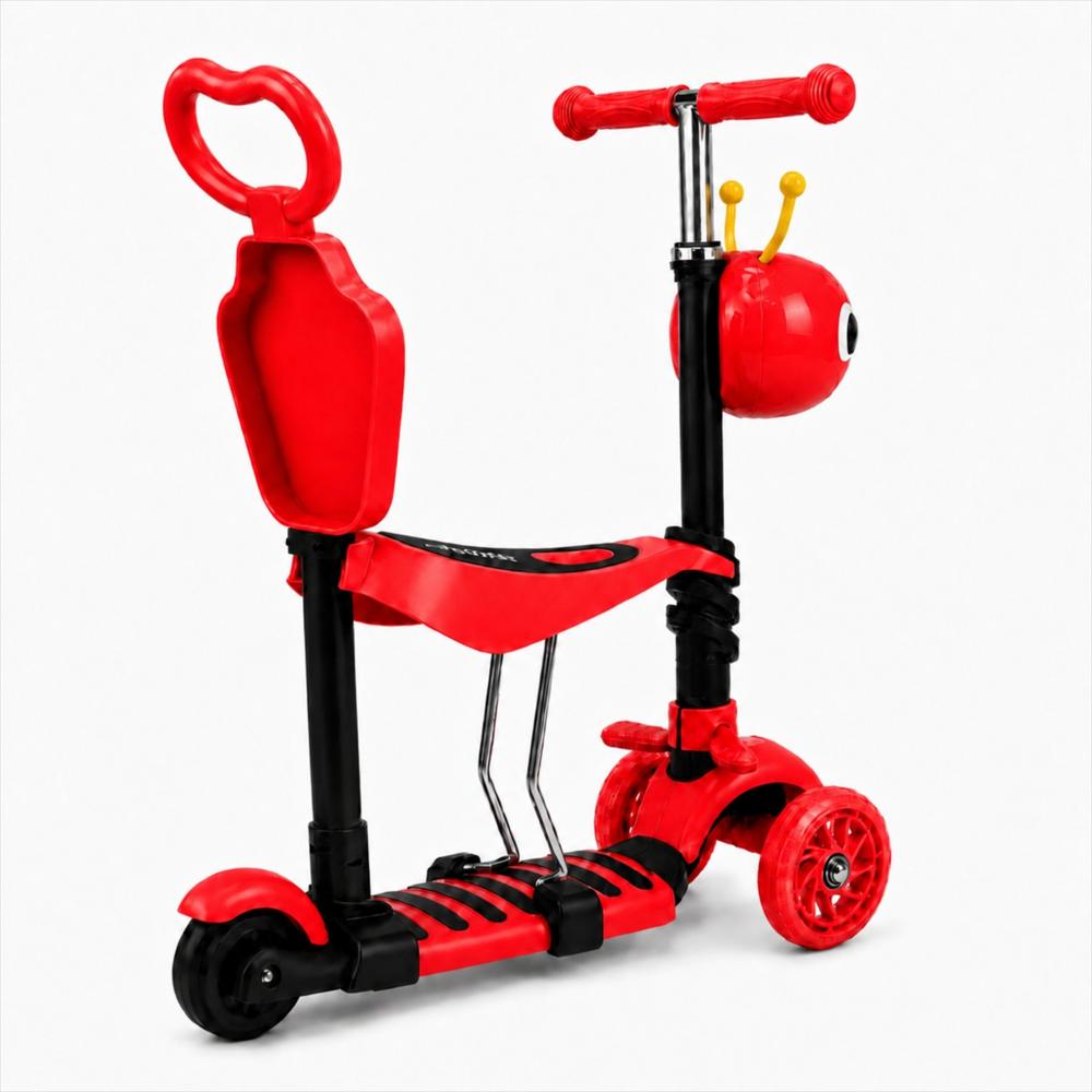 Scooter Monopatín 5 En 1 Color Rojo img #5