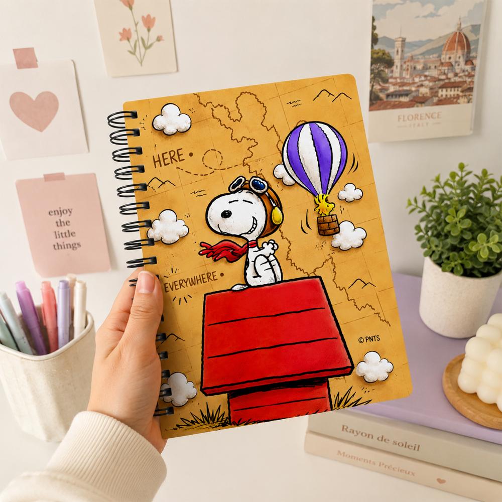 Cuaderno Snoopy Viajero Argollado img #2