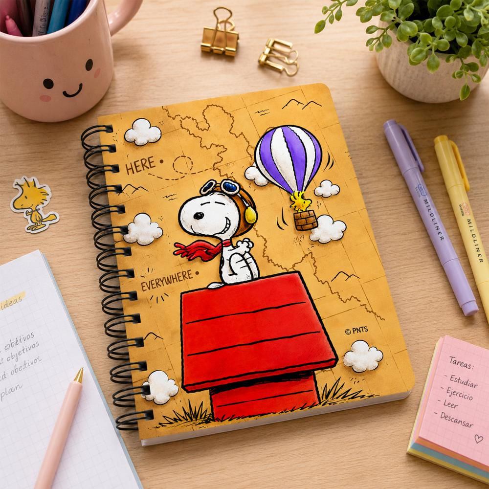 Cuaderno Snoopy Viajero Argollado img #3